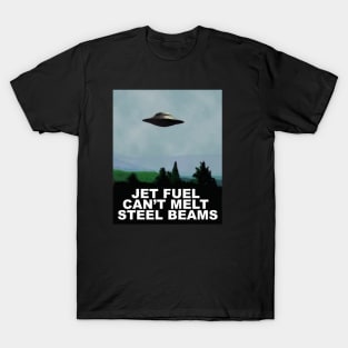 Jet Fuel Can't Melt Steel Beams T-Shirt